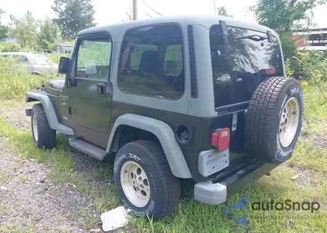 1999 Jeep Wrangler Sport из США, поврежденный, VIN 1J4FY19S6XP436988